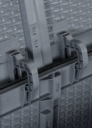 Tuinbox 270 L PP rattan grijs