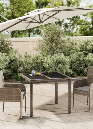 7-Delige Tuinset Met Kussens Poly Rattan