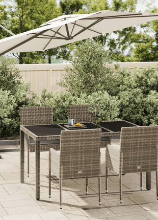 7-Delige Tuinset Met Kussens Poly Rattan