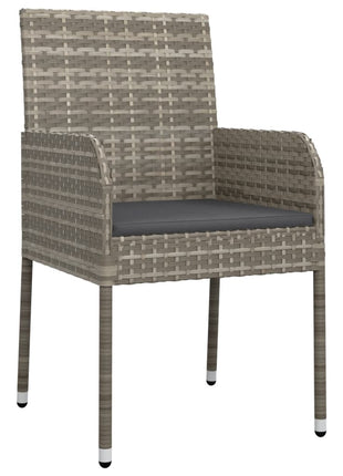 7-Delige Tuinset Met Kussens Poly Rattan