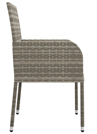 7-Delige Tuinset Met Kussens Poly Rattan