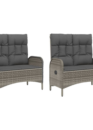 5-Delige Tuinset Met Kussens Poly Rattan