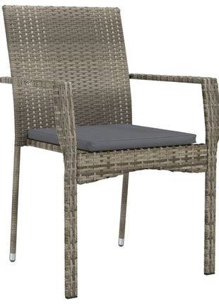 5-Delige Tuinset Met Kussens Poly Rattan Zwart En