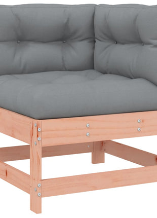 6-delige Loungeset met kussens massief douglashout