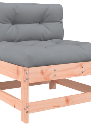 6-delige Loungeset met kussens massief douglashout