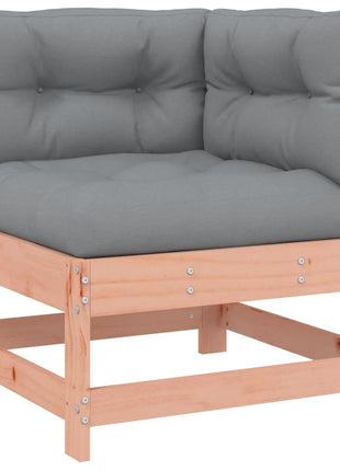 6-delige Loungeset met kussens massief douglashout