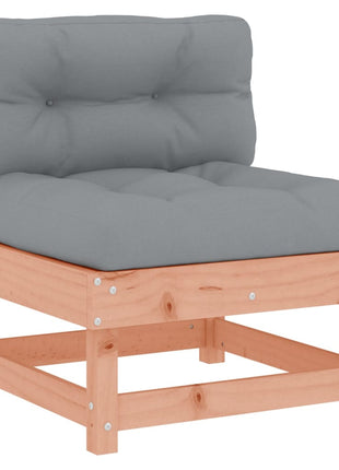 6-delige Loungeset met kussens massief douglashout