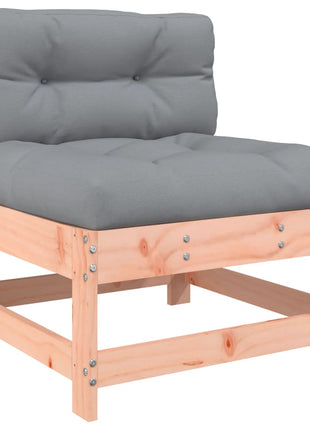 6-delige Loungeset met kussens massief douglashout