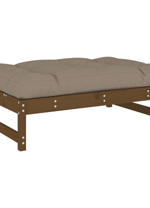 6-delige Loungeset met kussens grenenhout honingbruin