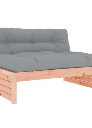 6-delige Loungeset met kussens massief douglashout