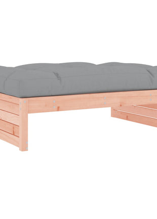 6-delige Loungeset met kussens massief douglashout