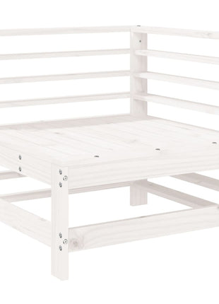 6-delige Loungeset massief grenenhout wit