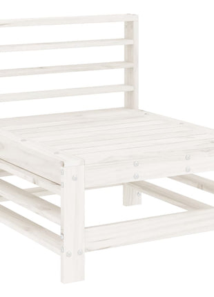 6-delige Loungeset massief grenenhout wit