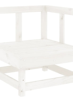 6-delige Loungeset massief grenenhout wit