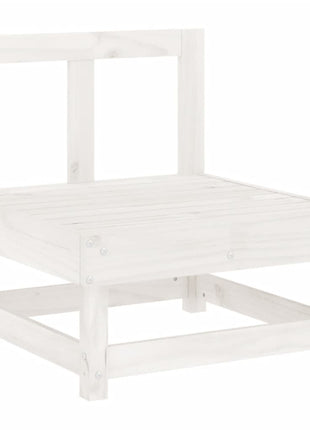 6-delige Loungeset massief grenenhout wit