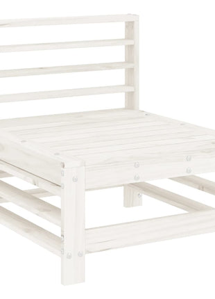 6-delige Loungeset massief grenenhout wit