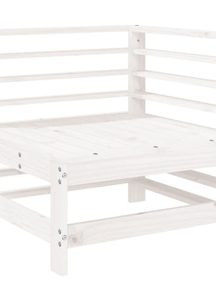 6-delige Loungeset massief grenenhout wit