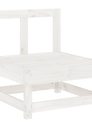 6-delige Loungeset massief grenenhout wit