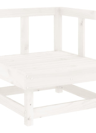 6-delige Loungeset massief grenenhout wit