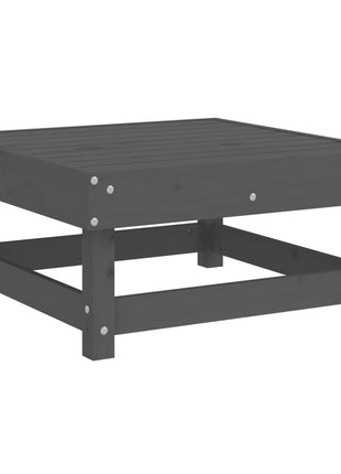 6-delige Loungeset massief grenenhout grijs