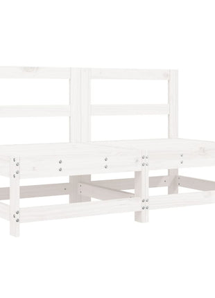 6-delige Loungeset massief grenenhout wit