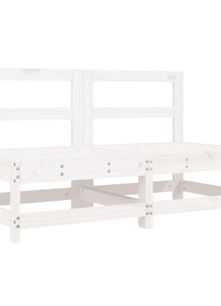 6-delige Loungeset massief grenenhout wit