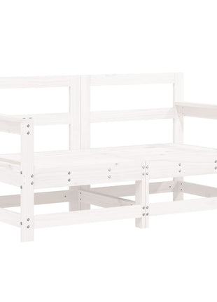 6-delige Loungeset massief grenenhout wit