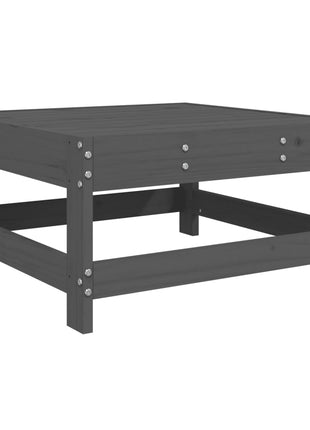 6-delige Loungeset massief grenenhout grijs