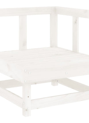 10-delige Loungeset massief grenenhout wit