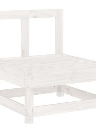 10-delige Loungeset massief grenenhout wit