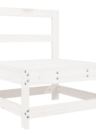 10-delige Loungeset massief grenenhout wit