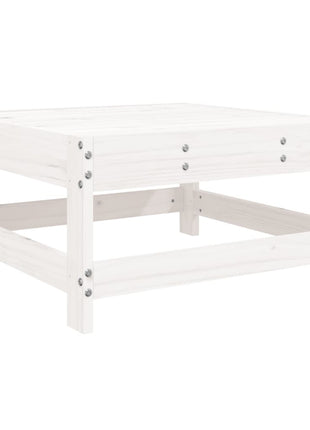 10-delige Loungeset massief grenenhout wit
