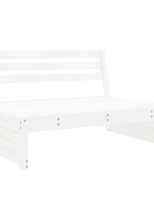 6-delige Loungeset massief grenenhout wit