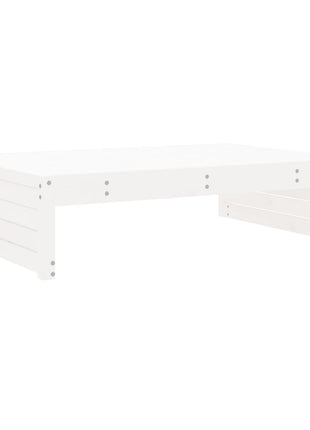 6-delige Loungeset massief grenenhout wit