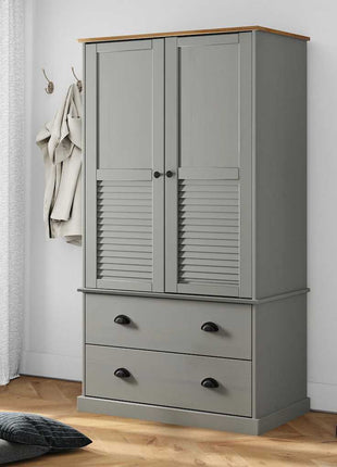 Kledingkast Vigo 90X55X170 Cm Massief Grenenhout