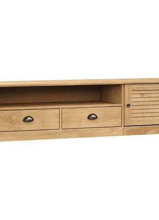 Tv-Meubel Vigo 156X40X40 Cm Massief Grenenhout
