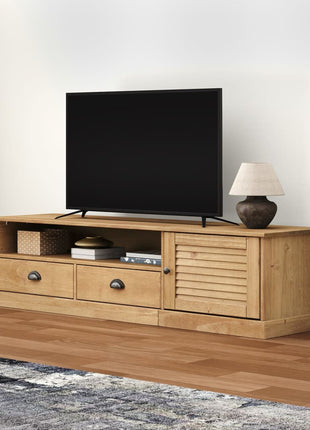 Tv-Meubel Vigo 156X40X40 Cm Massief Grenenhout