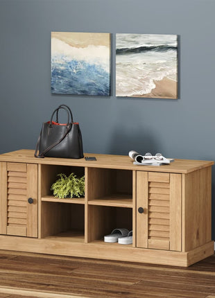Schoenenbank Vigo 106X35X40 Cm Massief Grenenhout