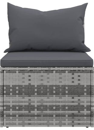 Loungeset Met Kussens Poly Rattan