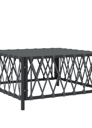 3-Delige Loungeset Met Kussens Staal Kleurig