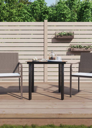 5-Delige Tuinset Met Kussens Poly Rattan En Staal