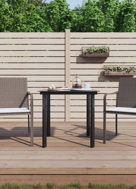 5-Delige Tuinset Met Kussens Poly Rattan En Staal