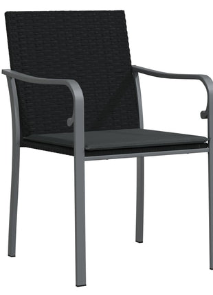5-Delige Tuinset Met Kussens Poly Rattan En Staal
