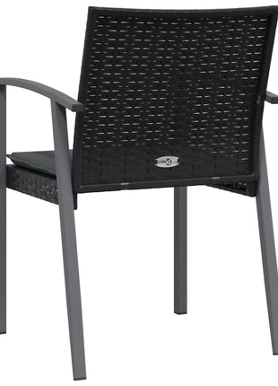 Tuinstoelen Met Kussens 56,5X57X83 Cm Poly Rattan