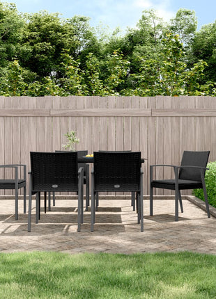 Tuinstoelen Met Kussens 56,5X57X83 Cm Poly Rattan