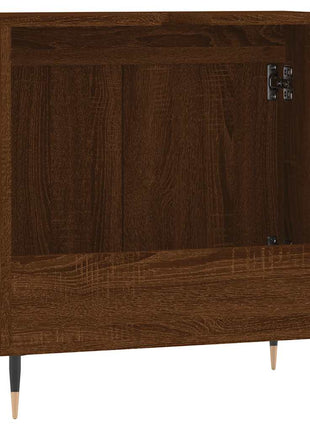 Badkamerkast 58X33X60 Cm Bewerkt Hout Bruin Eikenkleur