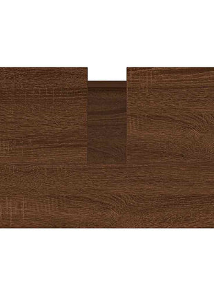 Badkamerkast 58X33X60 Cm Bewerkt Hout Bruin Eikenkleur