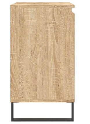 Badkamerkast 58x33x60 cm bewerkt hout sonoma eikenkleurig
