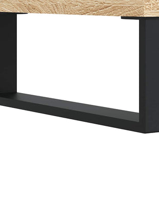 Badkamerkast 58x33x60 cm bewerkt hout sonoma eikenkleurig