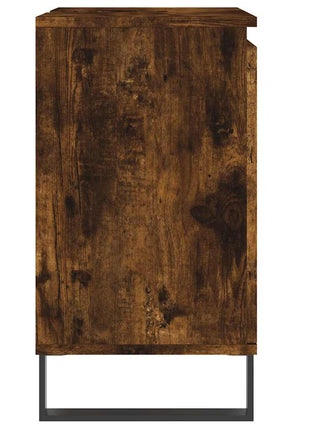 Badkamerkast 58X33X60 Cm Bewerkt Hout Kleurig Gerookt Eiken